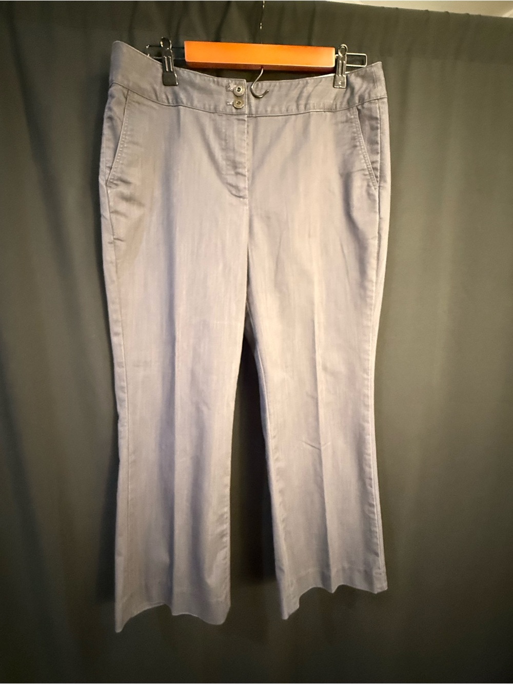 Brooks Brothers Gray Cropped Dress Pants Size 10 | Tailored Career Ankle Pants